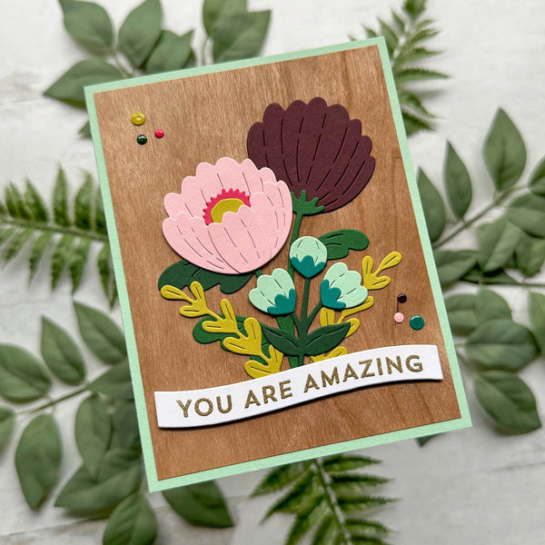 You Are Amazing Poppies Card